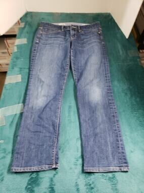 Gap Jeans Size 8 Womens Blue Denim Stretch Pants Mid Rise Ladies Straight